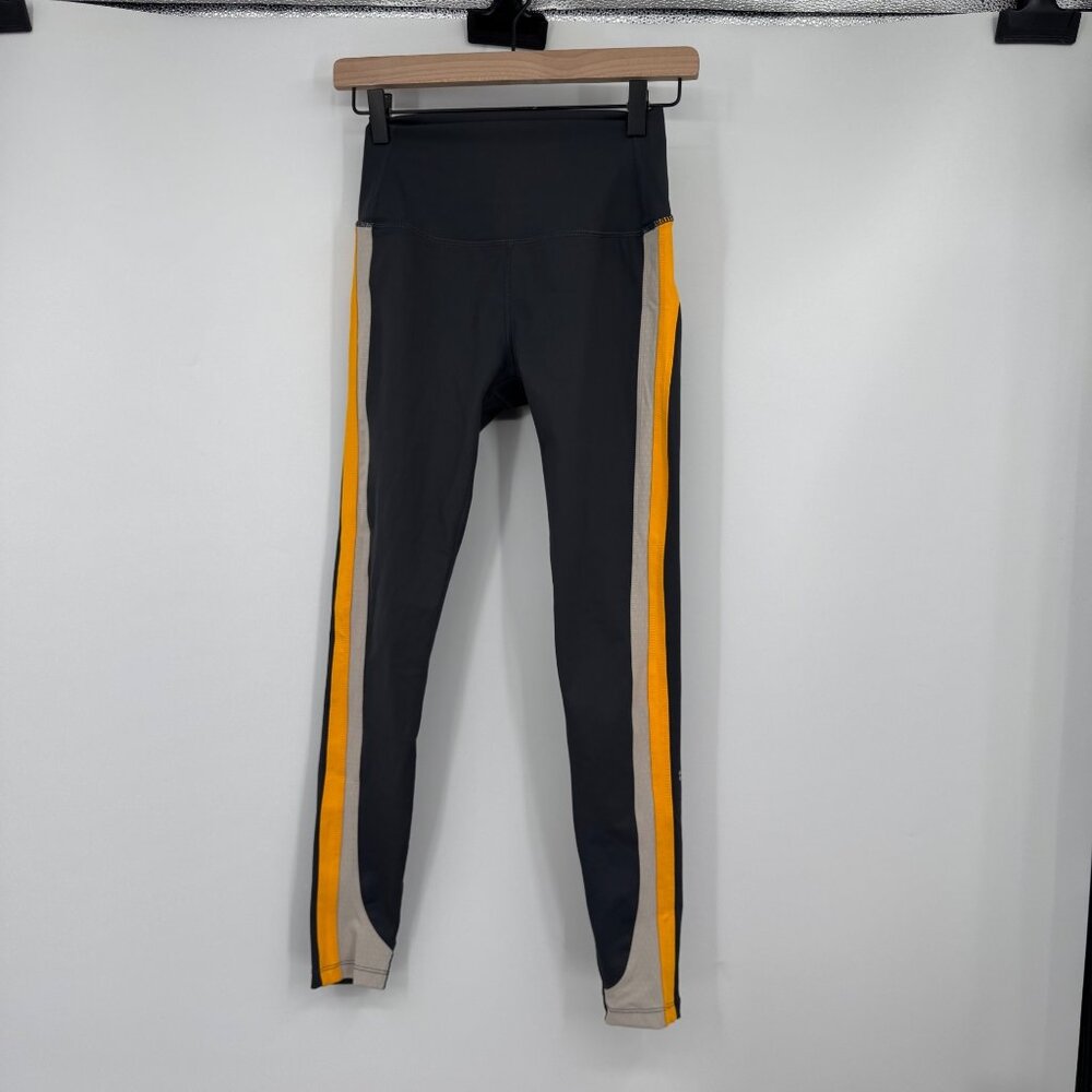 Splits 59 MEGAN HIGH-RISE LEGGING woman’s size medium black charcoal gray yellow